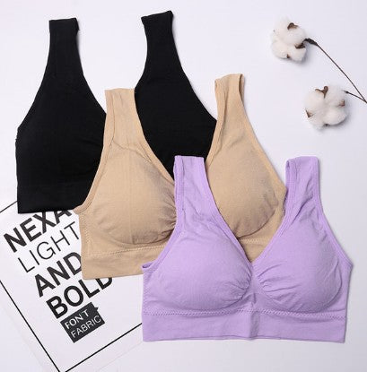 3pcs Set Seamless Push Up Bra