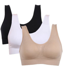 3pcs Set Seamless Push Up Bra