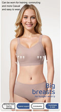 Load image into Gallery viewer, Anti-sagging large breast support Ice Silk bra with secondary breasts