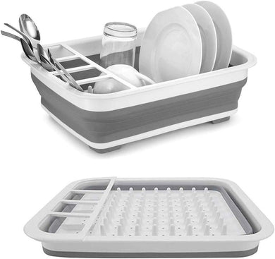 Basin Basket Dish Rack Kitchen Folding Silicone Dish Washing Drainer