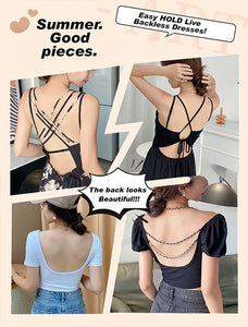 🎁Last Day 49% OFF - U-shaped Beautiful Back Underwear Women's Big Chest Shown Small 2024 New Hot Summer Cross Backless Bra