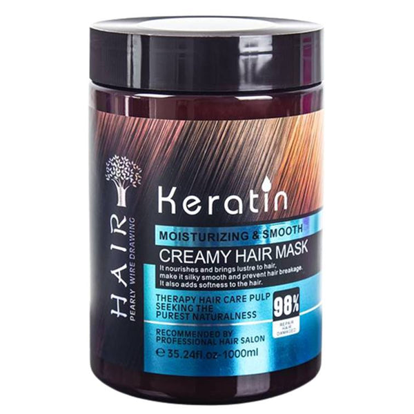 Keratin Creamy Hair Mask Moisturizing & Smooth 1000ml