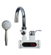 Load image into Gallery viewer, Electric Instant Hot Water Faucet With Shower Head LED Temperature Display Tankless For Kitchen Shower